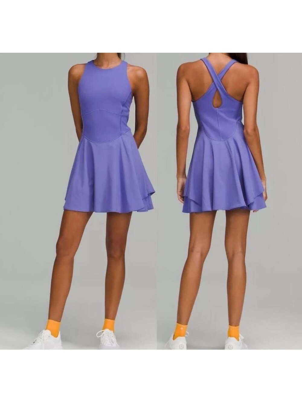 lululemon athletica Lavender Cross-Back Skater Dress